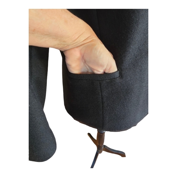 J. Jill Tailored Black Single Breasted Wool Blazer Jacket 8 - Picture 5 of 10